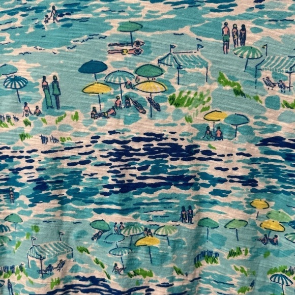 Lilly Pulitzer Women’s Beach Scene Print Size Medium - Picture 7 of 7